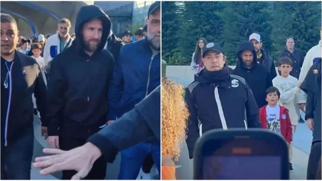  Messi en Disney: quiso camuflarse con su familia, pero lo descubrieron
 