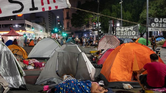  Acampe y marcha de la Unidad Piquetera en Plaza de Mayo
 