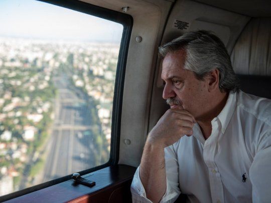  Gobierno explicó que Alberto Fernández no se trasladó en helicóptero para hacer una entrevista
 