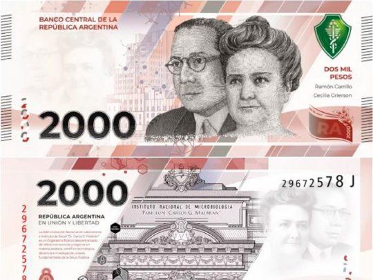  El nuevo billete $2.000 saldrá a la calle antes de lo esperado
 