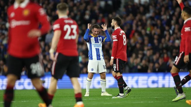  Mac Allister se transformó en héore en la dramática victoria del Brighton ante Manchester United
 