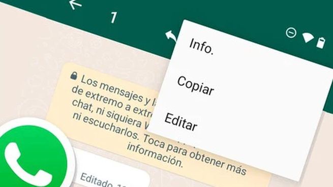  Mensajes editados en WhatsApp: quiénes tendrán la nueva función
 