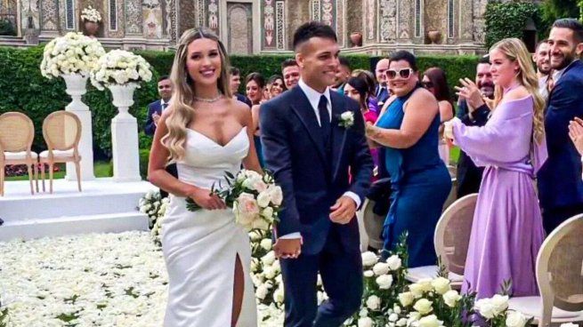  Se casó Lautaro Martínez en un palacio real: los detalles de la lujosa boda 
 