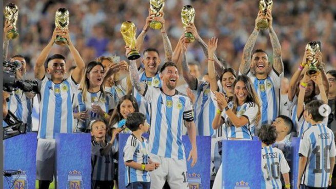  Messi, tras los festejos: 