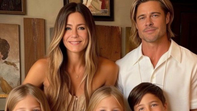  Los hijos de Jennifer Aniston y Brad Pitt: la IA recreó la familia de famosos que se separaron
 