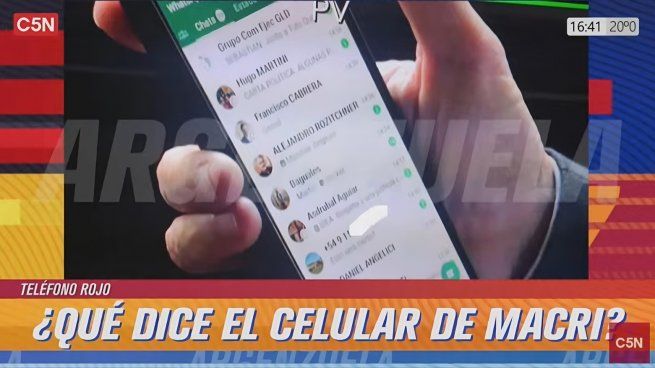  In fraganti: cuáles son los contactos frecuentes del celular de Mauricio Macri
 