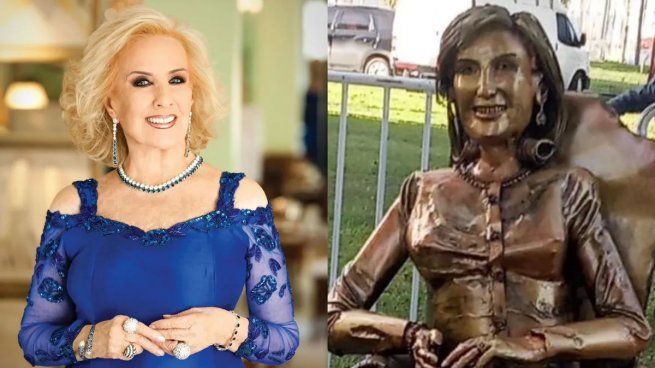  Mirtha Legrand habló con el intendente de Villa Cañás y mando a arreglar su estatua 
 