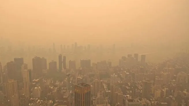  Nueva York registró la peor contaminación del mundo por los incendios en Canadá 
 