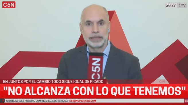  Larreta sobre la ampliación de JxC: 