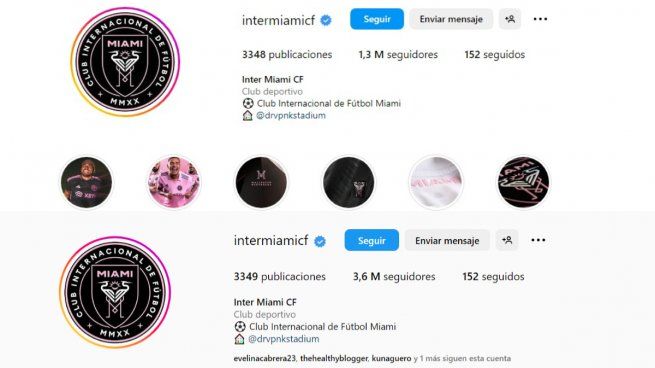  Redes sociales: el anuncio de Messi hizo explotar los seguidores de Inter Miami
 