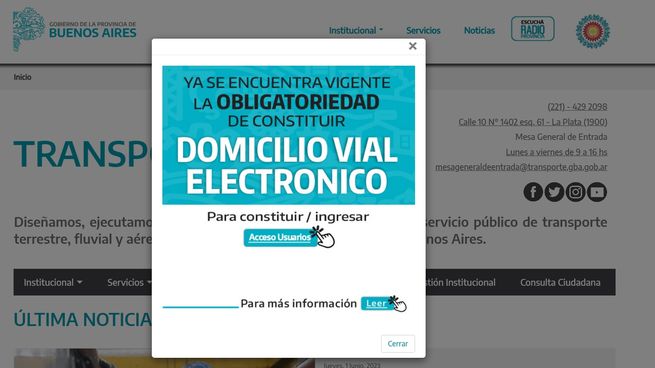  cómo se hace el Domicilio vial electrónico
 