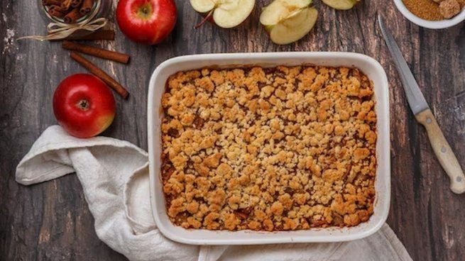  Crumble de manzana: receta rápida y sencilla para compartir en familia
 