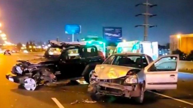  Choque en cadena en la Panamericana dejo al menos 5 heridos
 