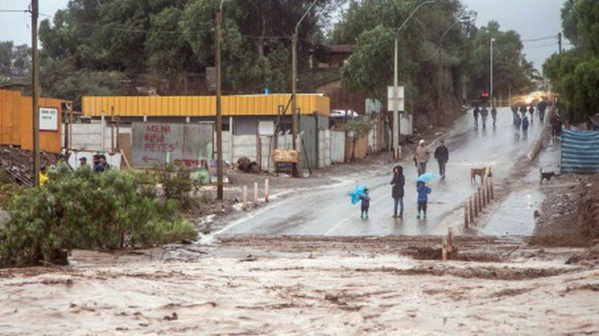  Un temporal en Chile dejó 2 muertos y más de 4 mil damnificados
 