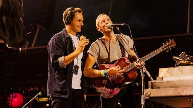  Federer sorprendió a todos y cantó en vivo con Coldplay
 