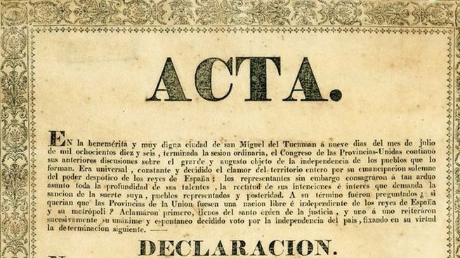  Hallazgo histórico: la Aduana recuperó un impreso original de la declaración de la Independencia
 