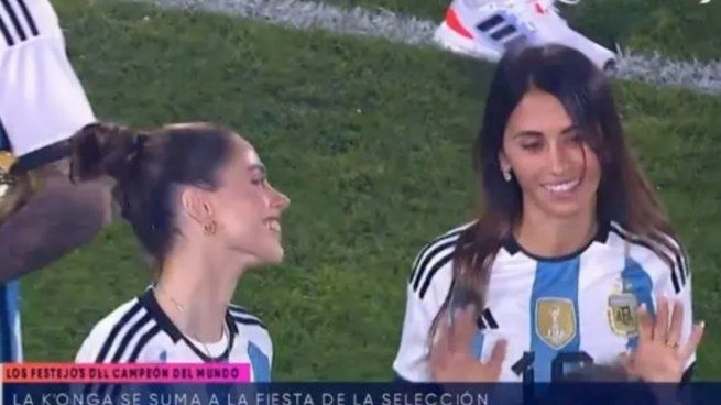  Tini Stoessel y Antonella, juntas en los festejos de la Selección Argentina
 